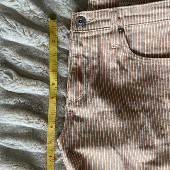 Anthropologie AG striped crop Size 26 - super cute mid-rise bootcut - slim leg - Picture 7 of 8